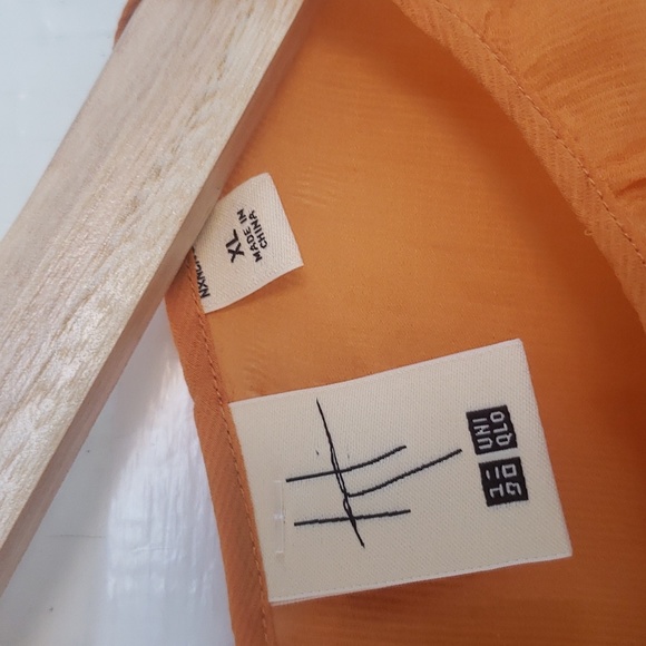 NWOT UNIQLO x Hana Tajima XL gathered longsleeve blouse - Picture 4 of 8